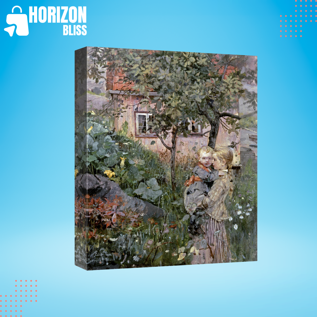 Global Gallery GCS-282662-16-142 16 in. Two Sisters in a Garden Art Pr - Horizon Bliss