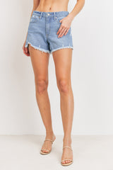 JUST USA HEM SLIT DETAILED SHORT - Horizon Bliss