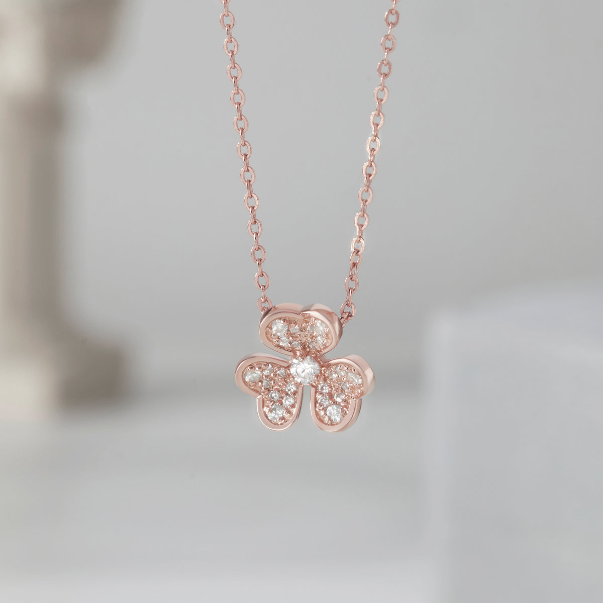 Clover Necklace, Three Leaf Clover Necklace, Silver Necklace For Her - Horizon Bliss