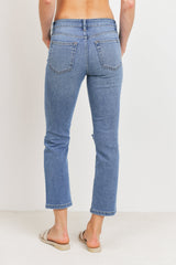 JUST USA KNEE DISTRESSED STRAIGHT LEG JEAN - Horizon Bliss