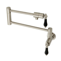 Kingston Brass KS4108PKL Duchess Wall Mount Pot Filler, Brushed Ni