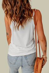 Chic White Lace Camisole Top - Horizon Bliss