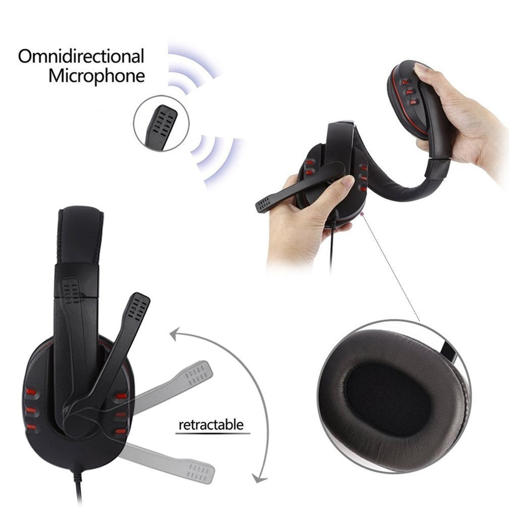 3.5mm Computer Headphone Stereo Gaming Headset