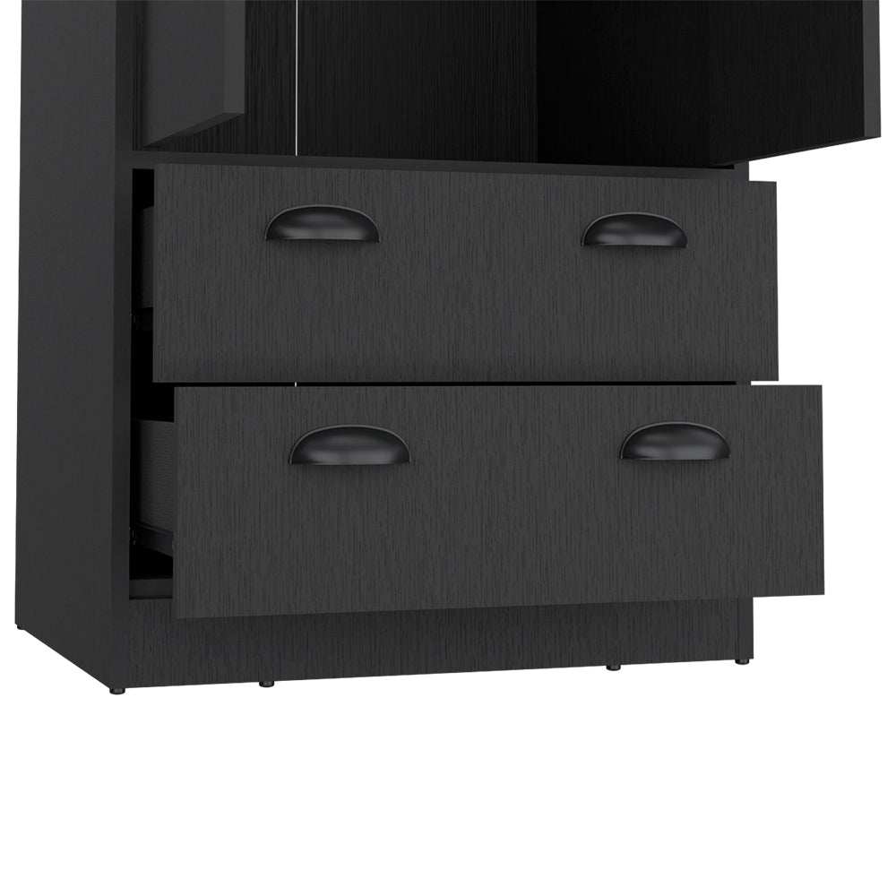 Armoire Hobbs, Black Wengue Finish - Horizon Bliss