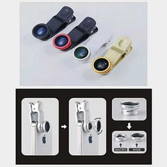 3-in-1 Universal Clip on Smartphone Camera Lens - 6 Colors - Horizon Bliss