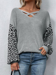 Leopard Print Knitted Sweaters - Horizon Bliss