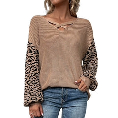 Leopard Print Knitted Sweaters - Horizon Bliss