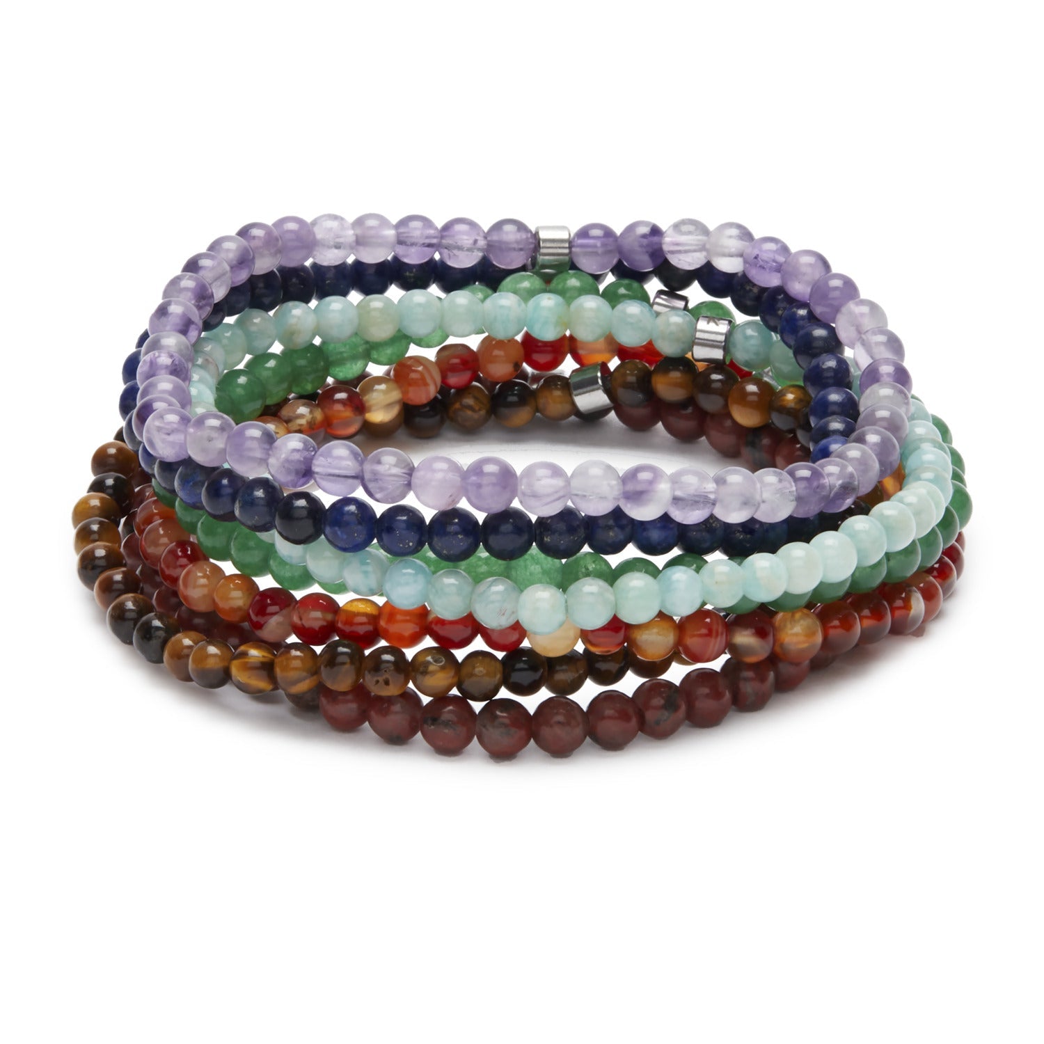 Lot de 7 Mini Bracelets "Energie des 7 Chakras" - Horizon Bliss