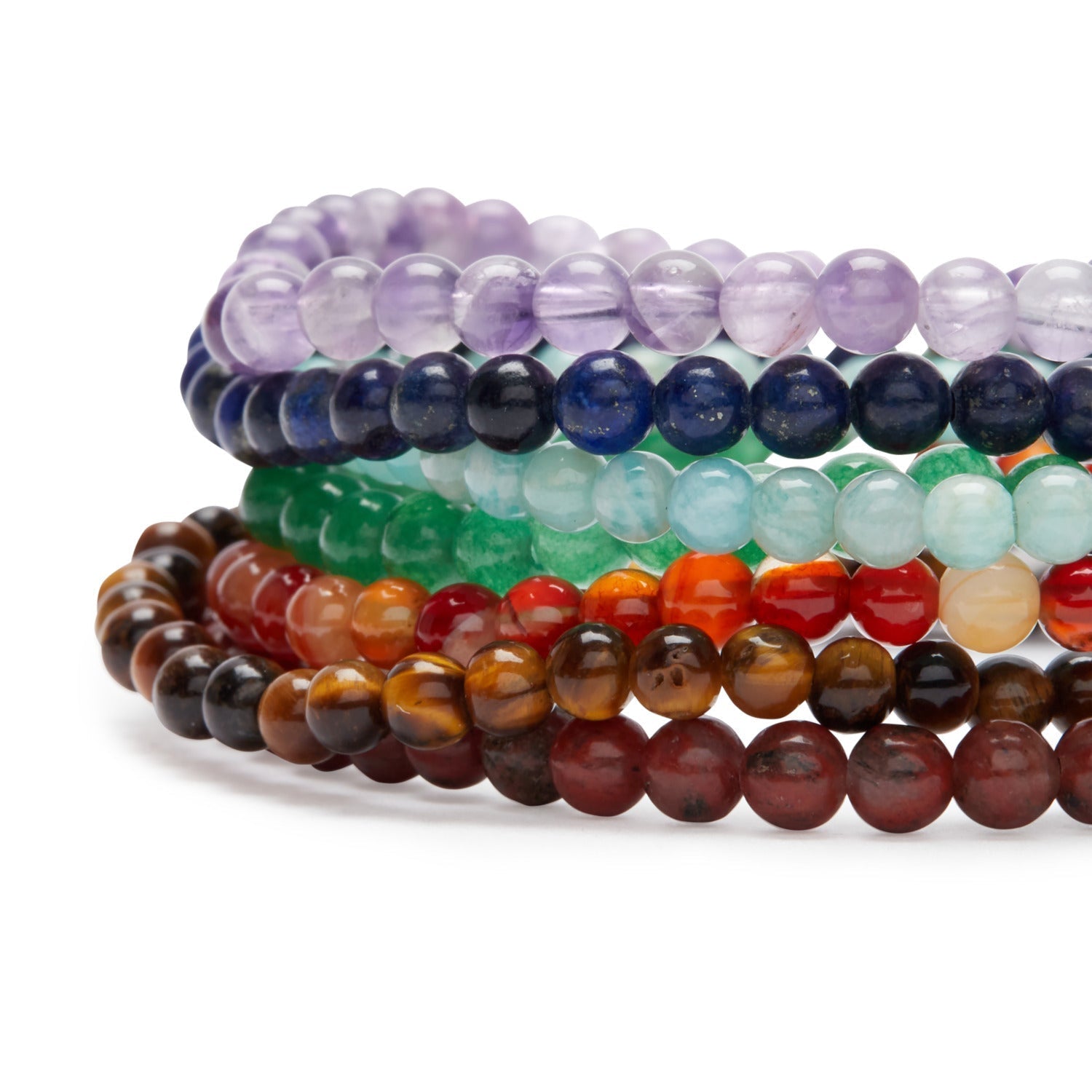 Lot de 7 Mini Bracelets "Energie des 7 Chakras" - Horizon Bliss