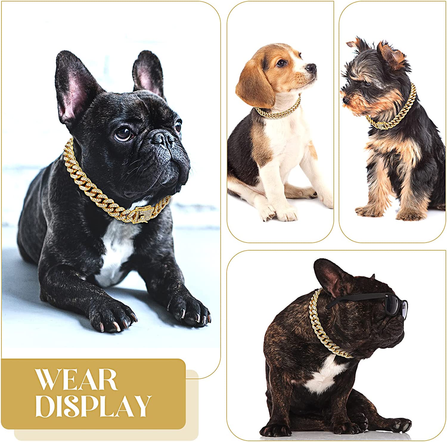 Cuban Chains Diamonds Dogs Designs | Necklaces Small Luxury Dogs - Dog - Horizon Bliss