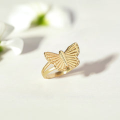 Dainty Butterfly Ring, Butterfly Gold Ring, Women Jewelry - Horizon Bliss