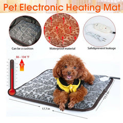 Thermal Heating Waterproof Bed Pad for Pets with Adjustable