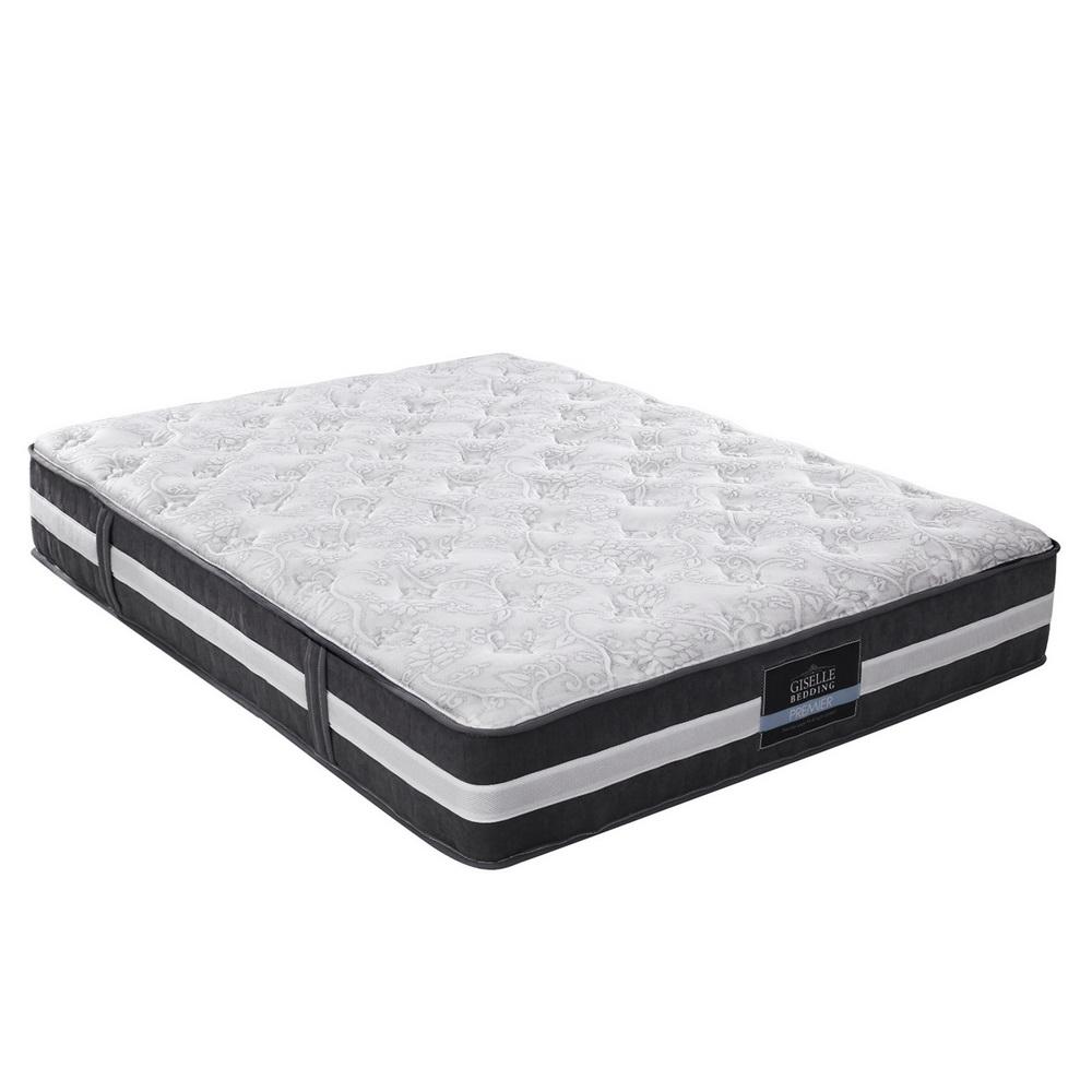 Giselle Bedding Lotus Tight Top Pocket Spring Mattress 30cm Thick – - Horizon Bliss