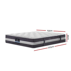 Giselle Queen Mattress Bed Size 7 Zone Pocket Spring Medium Firm Foam - Horizon Bliss