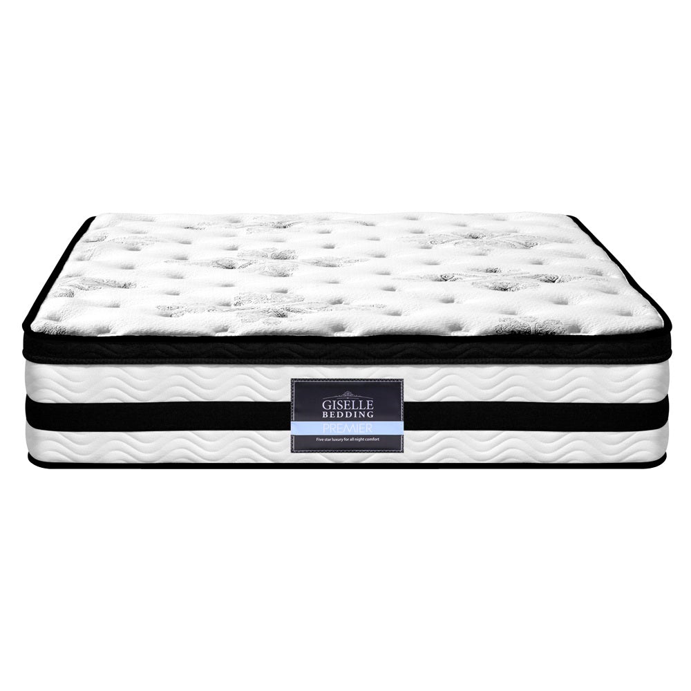 Giselle Bedding Algarve Euro Top Pocket Spring Mattress 34cm Thick – - Horizon Bliss