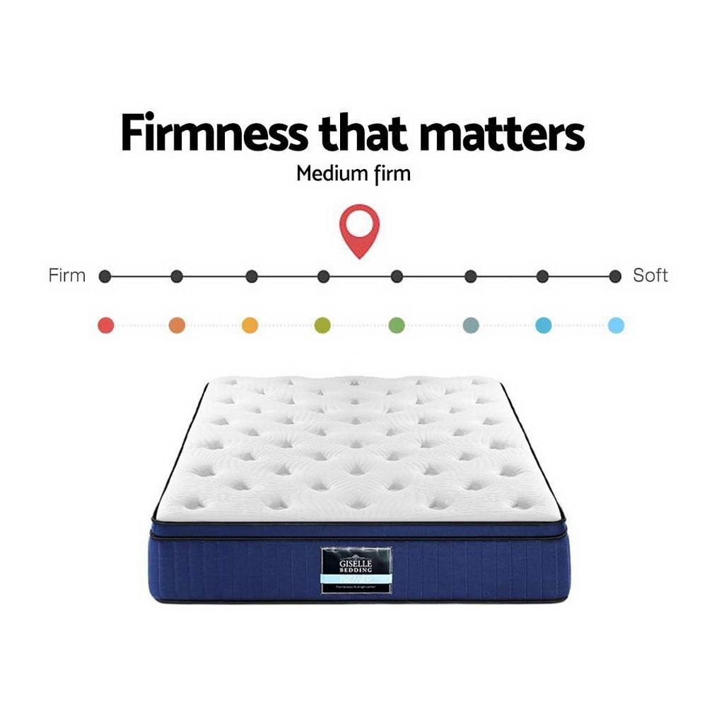 Giselle Bedding Franky Euro Top Cool Gel Pocket Spring Mattress 34cm - Horizon Bliss