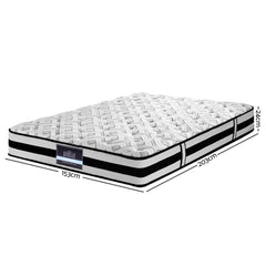 Giselle Bedding Rumba Tight Top Pocket Spring Mattress 24cm Thick - Horizon Bliss