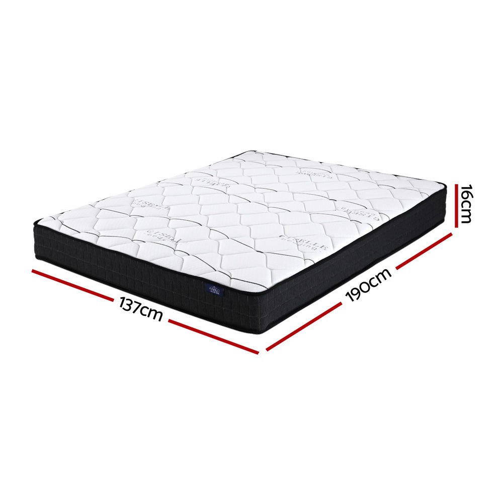 Giselle Bedding Glay Bonnell Spring Mattress 16cm Thick – Double - Horizon Bliss