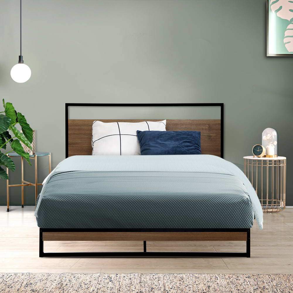 Artiss Metal Bed Frame King Single Size Mattress Base Platform - Horizon Bliss