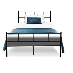 Artiss Metal Bed Frame King Single Size Platform Foundation Mattress - Horizon Bliss