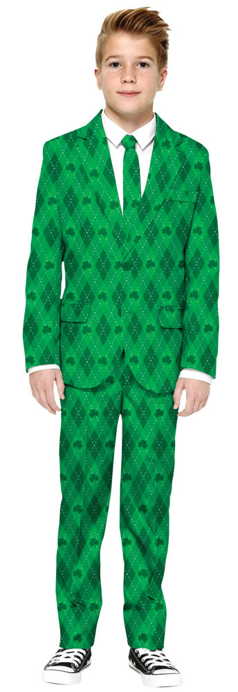 Morris Costumes OSBS1002LG St. Patrick Green on Green Boys Costume&#44 - Horizon Bliss