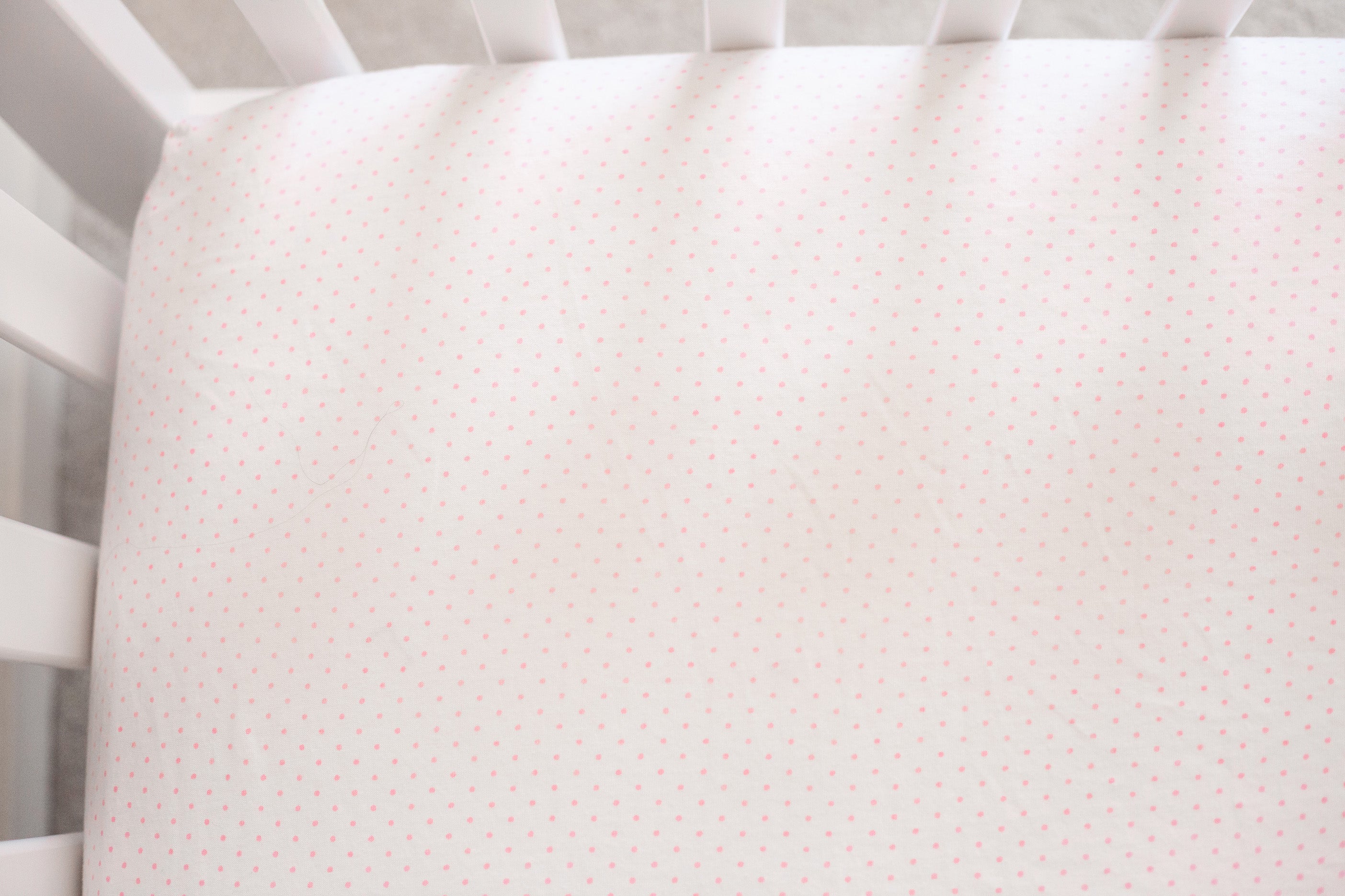 SheetWorld Fitted Bassinet Sheet - 100% Cotton Jersey - Pink Pindot, - Horizon Bliss