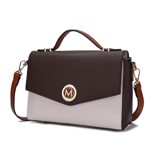 MKF CollectionZayla Color Block Vegan Leather Shoulder Bag by Mia K