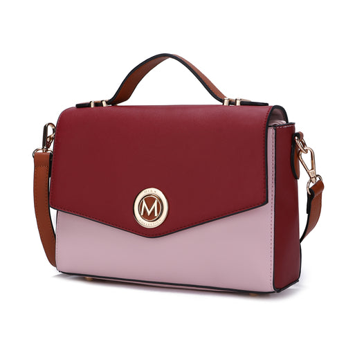 MKF CollectionZayla Color Block Vegan Leather Shoulder Bag by Mia K