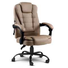 Artiss Massage Office Chair PU Leather Recliner Computer Gaming Chairs - Horizon Bliss