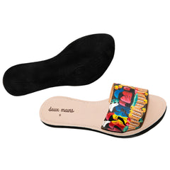 Hand Painted Slide Sandal - Horizon Bliss