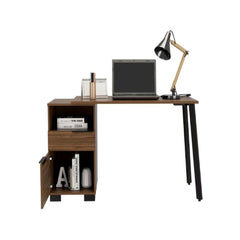 Writing Desk Madagascar, Two Legs, One Drawer, Mahogany Finish - Horizon Bliss