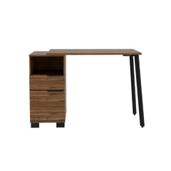 Writing Desk Madagascar, Two Legs, One Drawer, Mahogany Finish - Horizon Bliss