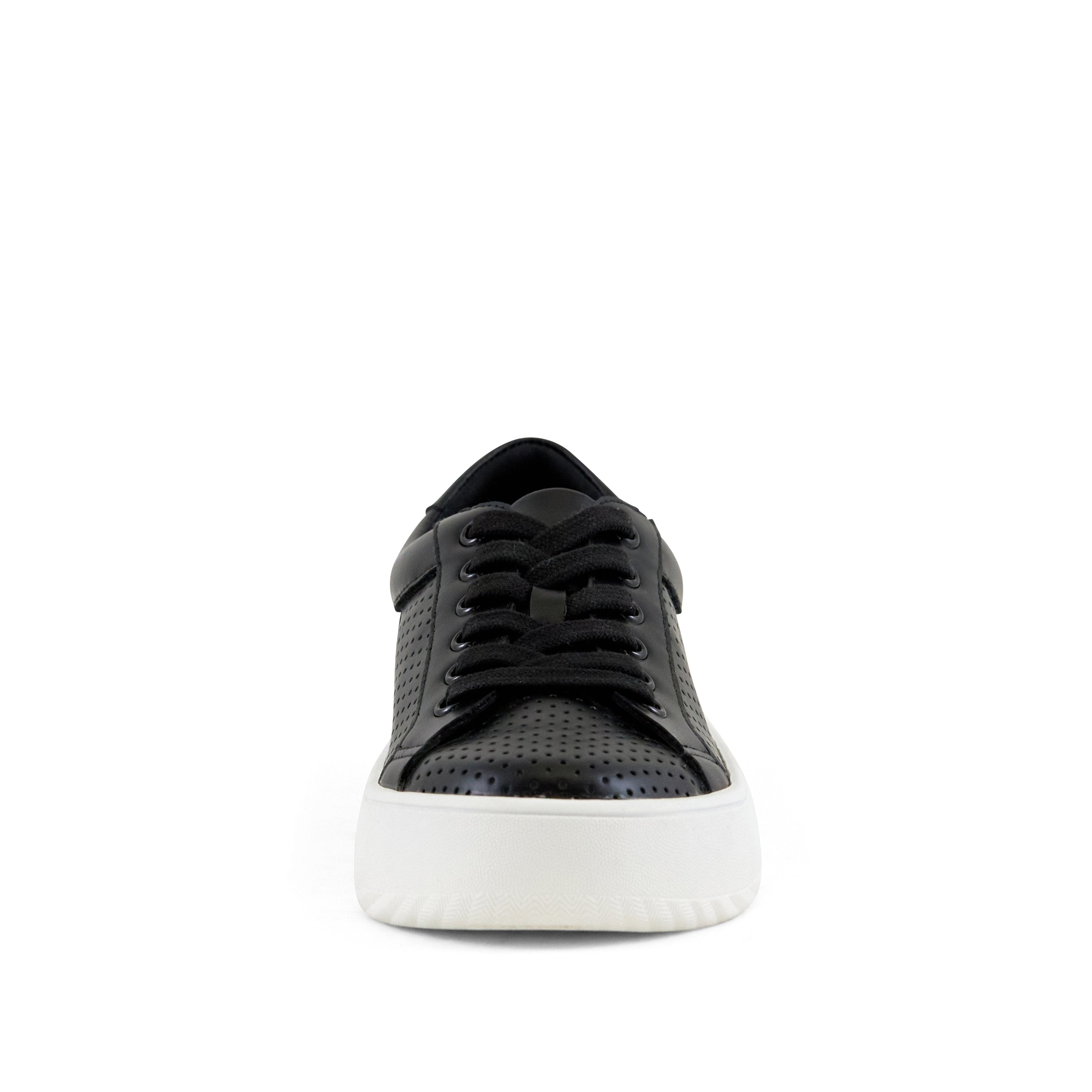 Women's Manila Perf Lace up Sneaker Black