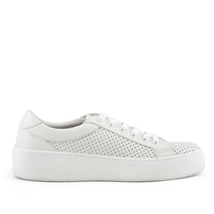 Women's Manila Perf Lace Up Sneaker White