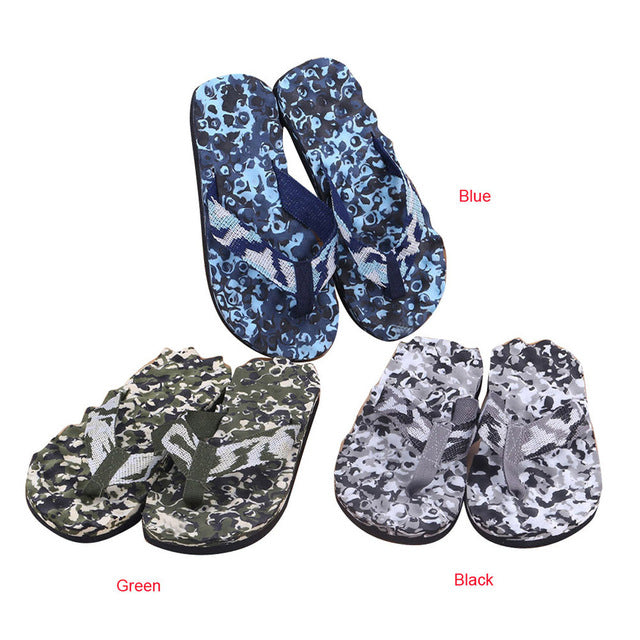 Men Comfort Sandals Summer Camouflage Flip Flops - Horizon Bliss