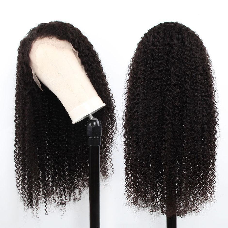 Kinky Curly 13x6 Transparent Lace Frontal Brazilian Human Hair Wigs - Horizon Bliss