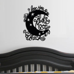 Moon and Back - Whimsical - Metal Wall Art/Decor - Horizon Bliss