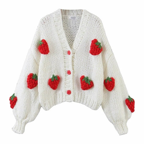 Handmade Sweater Cardigan Patchwork Sweater Jumper Knitting Coats - Horizon Bliss