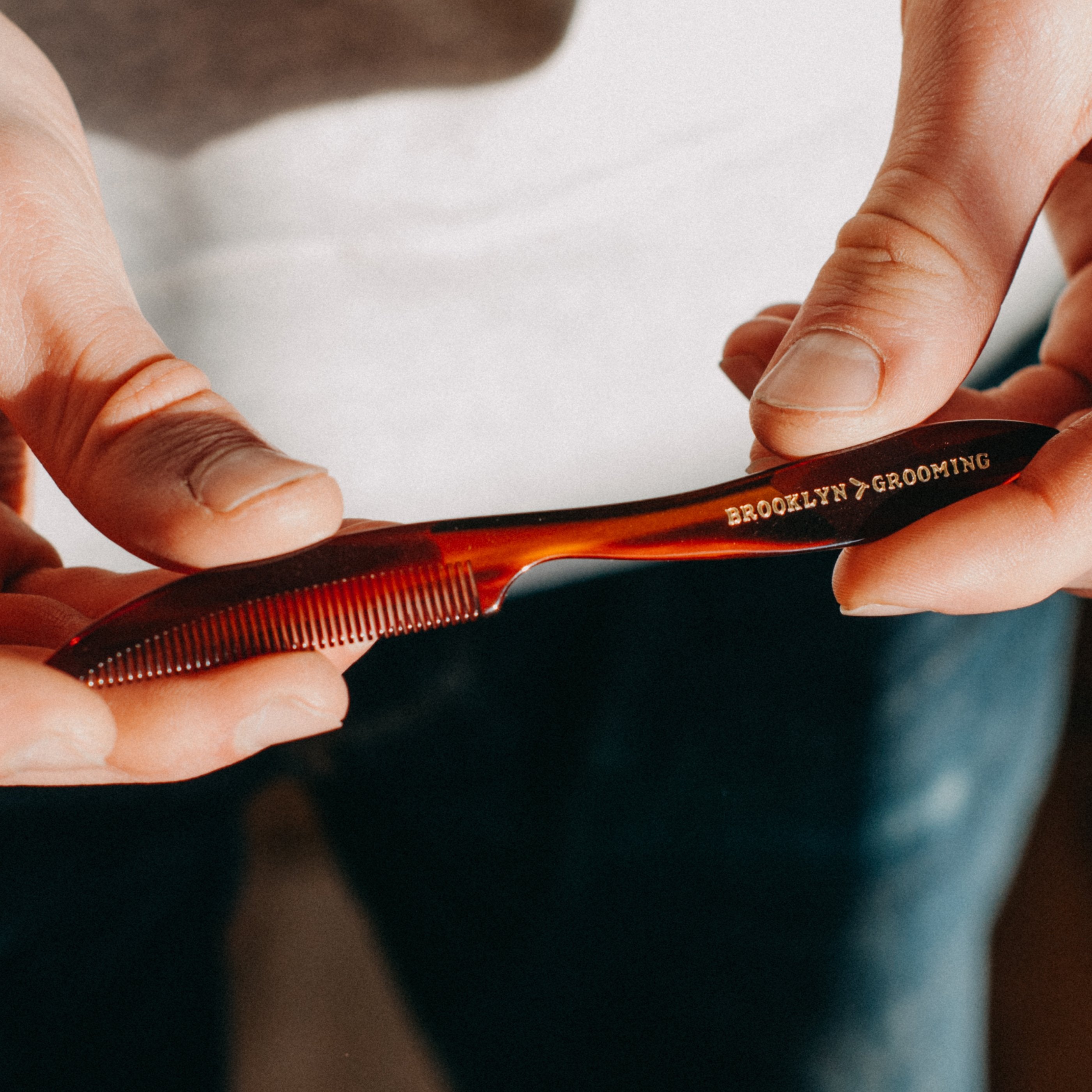 Men's Handmade Mustache - Beard Comb