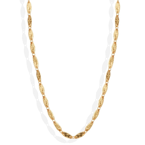 Textured link long chain Necklace - Horizon Bliss