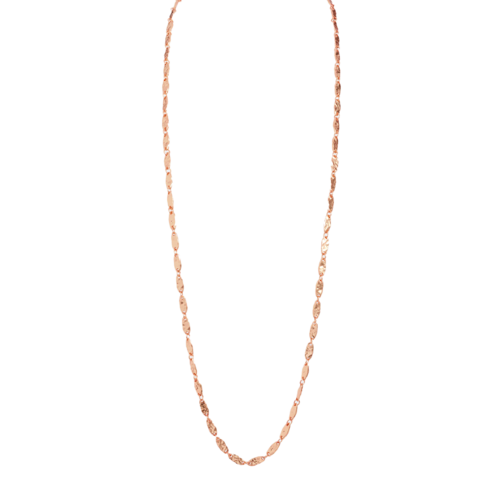 Textured link long chain Necklace - Horizon Bliss