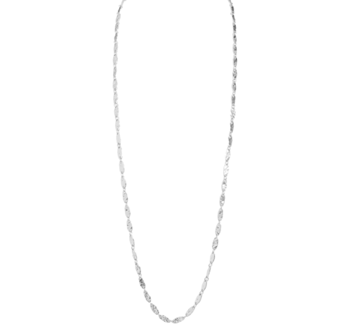 Textured link long chain Necklace - Horizon Bliss