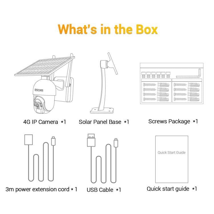 ESCAM QF450 HD 1080P 4G EU Version Solar Powered IP Camera with 16G - Horizon Bliss