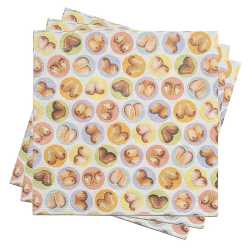 Candyprints Dirty Napkins: Boob Napkins - Horizon Bliss