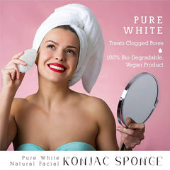 Natural Facial Konjac Sponge Duo Set