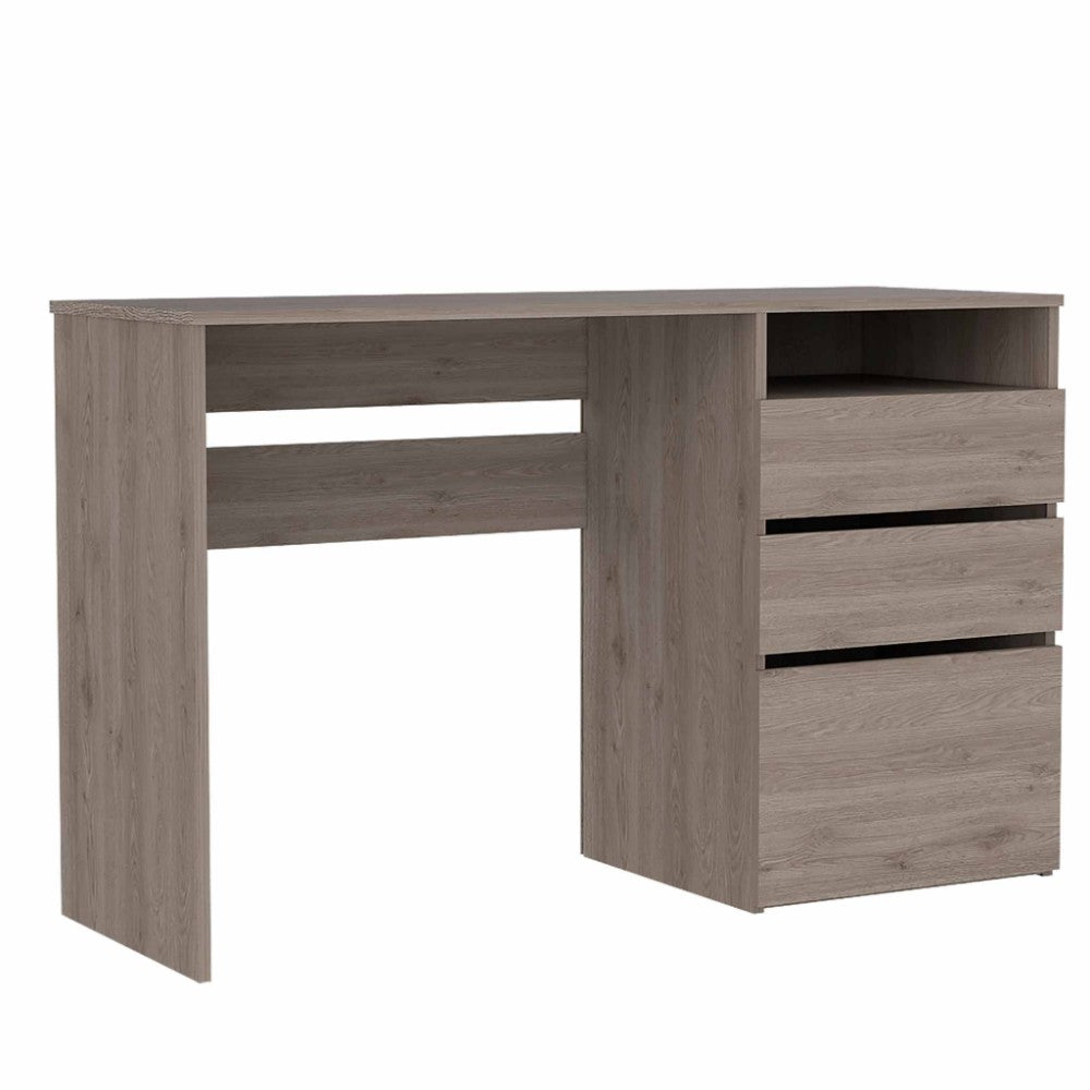 Computer Desk San Diego, One Shelf, Light Gray Finish - Horizon Bliss