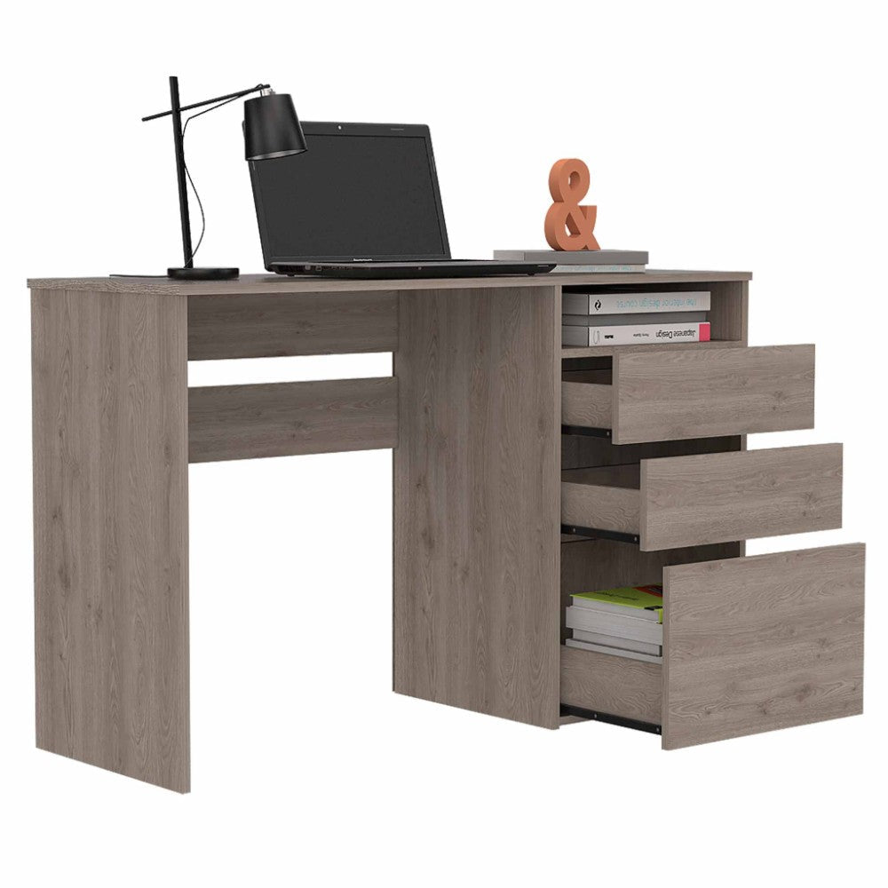 Computer Desk San Diego, One Shelf, Light Gray Finish - Horizon Bliss