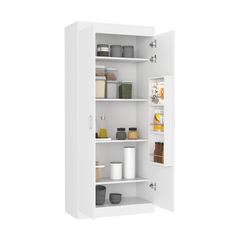 Pantry Cabinet Orlando, Five Shelves, White Finish - Horizon Bliss