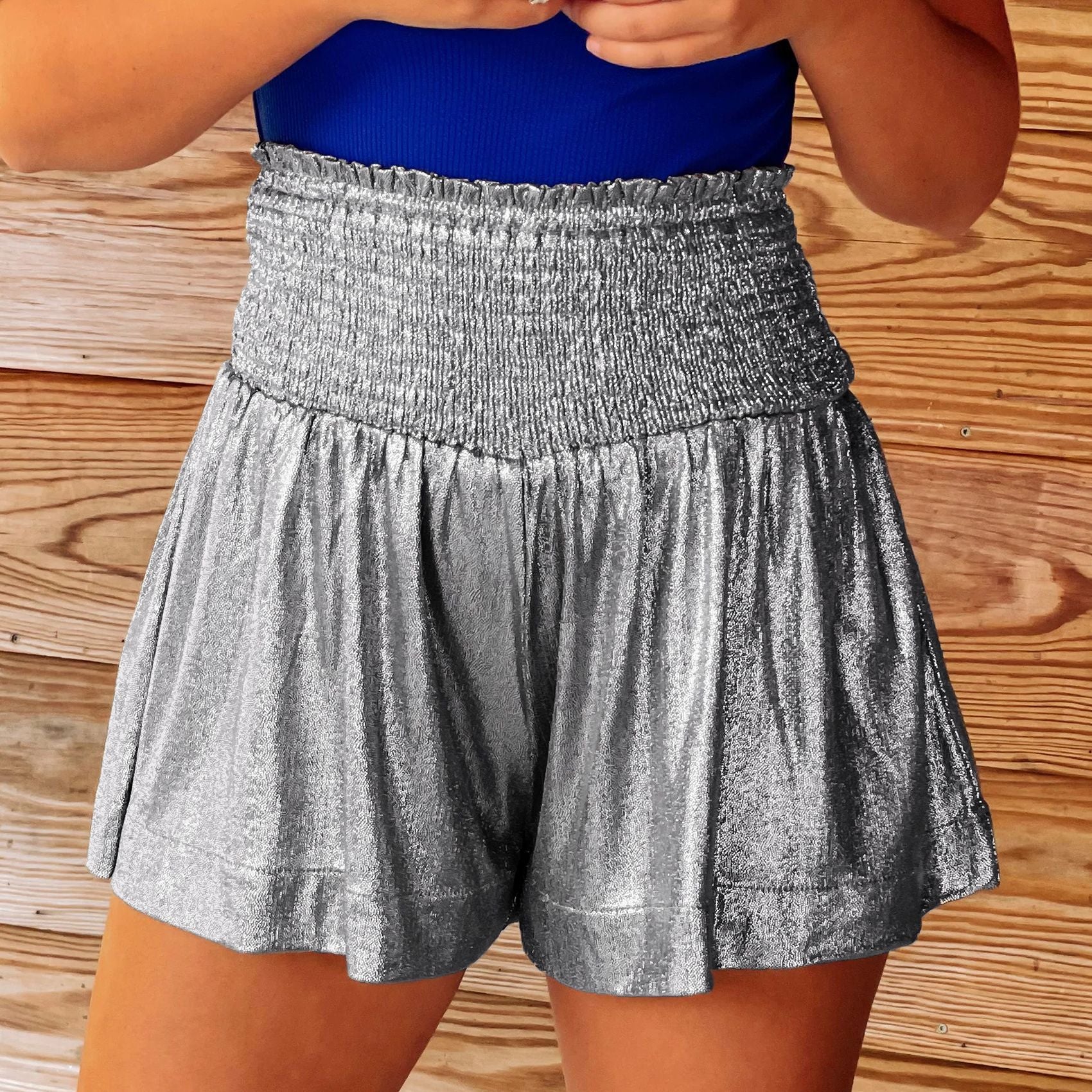 Loose-Fit Casual Shorts with Elastic Waist - Horizon Bliss