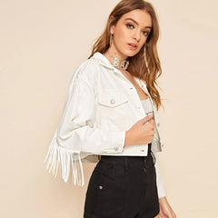 Women Fringe Jacket Tassel Coat - Horizon Bliss